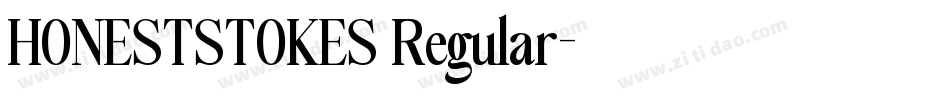 HONESTSTOKES Regular字体转换